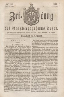 Zeitung des Großherzogthums Posen. 1834, № 184 (9 August)