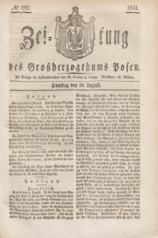 Zeitung des Großherzogthums Posen. 1834, № 192 (19 August)