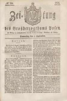 Zeitung des Großherzogthums Posen. 1834, № 206 (4 September)