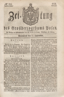 Zeitung des Großherzogthums Posen. 1834, No 214 (13 September)