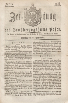 Zeitung des Großherzogthums Posen. 1834, № 215 (15 September)