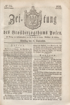 Zeitung des Großherzogthums Posen. 1834, № 216 (16 Seprember)