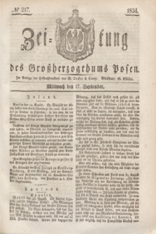 Zeitung des Großherzogthums Posen. 1834, № 217 (17 September)