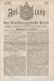 Zeitung des Großherzogthums Posen. 1834, № 220 (20 September)