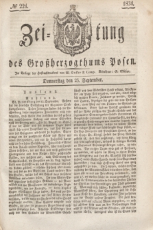 Zeitung des Großherzogthums Posen. 1834, № 224 (25 September)