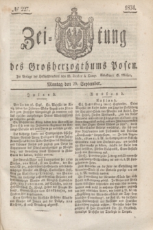 Zeitung des Großherzogthums Posen. 1834, № 227 (29 September)