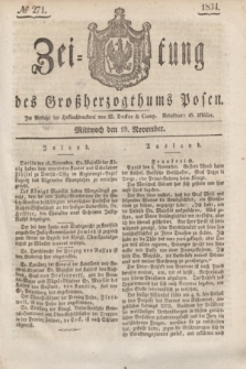 Zeitung des Großherzogthums Posen. 1834, № 271 (19 November)