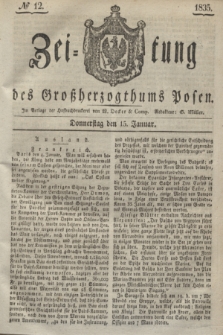 Zeitung des Großherzogthums Posen. 1835, № 12 (15 Januar)