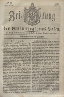 Zeitung des Großherzogthums Posen. 1835, № 20 (24 Januar)