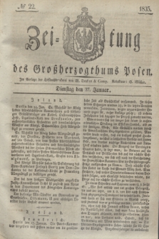 Zeitung des Großherzogthums Posen. 1835, № 22 (27 Januar)