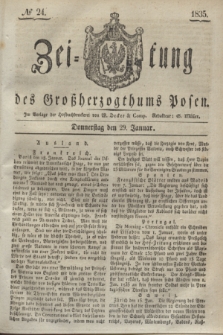 Zeitung des Großherzogthums Posen. 1835, № 24 (29 Januar)