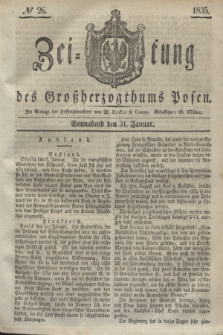 Zeitung des Großherzogthums Posen. 1835, № 26 (31 Januar)