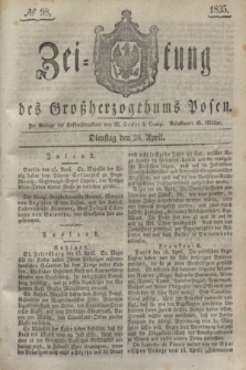 Zeitung des Großherzogthums Posen. 1835, № 98 (28 April)