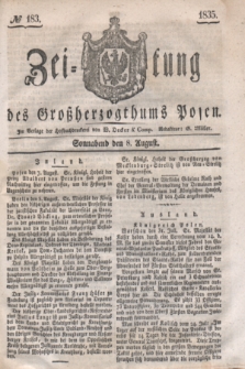 Zeitung des Großherzogthums Posen. 1835, № 183 (8 August)