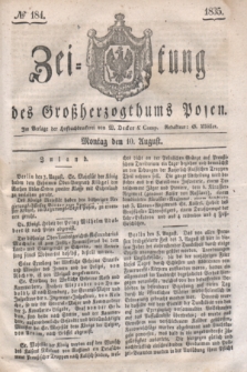 Zeitung des Großherzogthums Posen. 1835, № 184 (10 August)