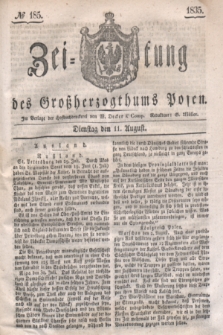 Zeitung des Großherzogthums Posen. 1835, № 185 (11 August)
