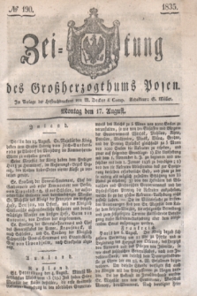 Zeitung des Großherzogthums Posen. 1835, № 190 (17 August)