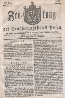 Zeitung des Großherzogthums Posen. 1835, № 192 (19 August)