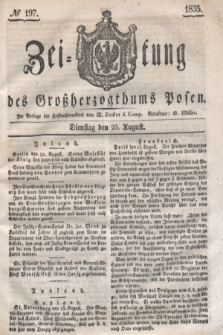 Zeitung des Großherzogthums Posen. 1835, № 197 (25 August)