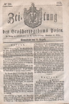 Zeitung des Großherzogthums Posen. 1835, № 201 (29 August)