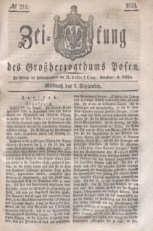 Zeitung des Großherzogthums Posen. 1835, № 210 (9 September)