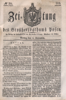 Zeitung des Großherzogthums Posen. 1835, № 214 (14 September)
