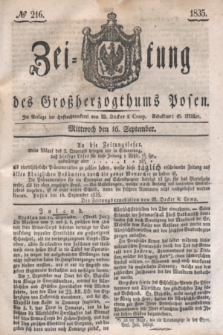 Zeitung des Großherzogthums Posen. 1835, № 216 (16 September)