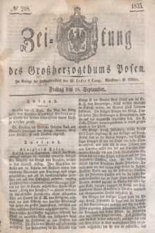 Zeitung des Großherzogthums Posen. 1835, № 218 (18 September)