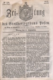 Zeitung des Großherzogthums Posen. 1835, № 220 (21 September)