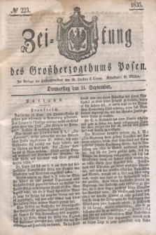 Zeitung des Großherzogthums Posen. 1835, № 223 (24 September)