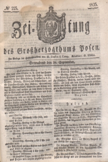 Zeitung des Großherzogthums Posen. 1835, № 225 (26 September)