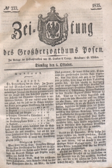 Zeitung des Großherzogthums Posen. 1835, № 233 (6 Oktober)