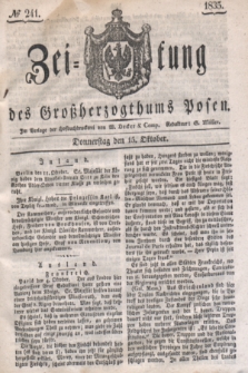 Zeitung des Großherzogthums Posen. 1835, № 241 (15 Oktober)