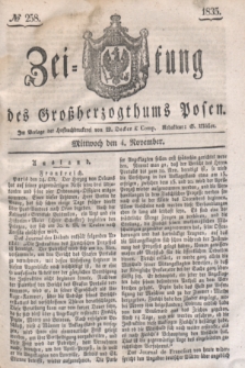 Zeitung des Großherzogthums Posen. 1835, № 258 (4 November)