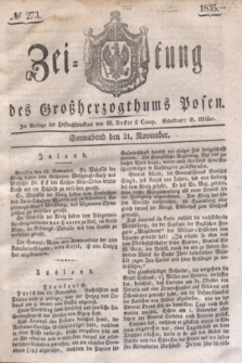 Zeitung des Großherzogthums Posen. 1835, № 273 (21 November)