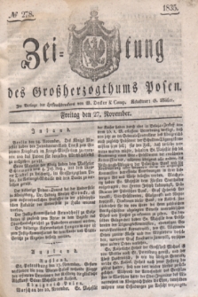 Zeitung des Großherzogthums Posen. 1835, № 278 (27 November)