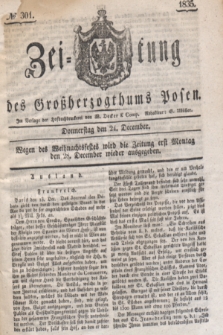 Zeitung des Großherzogthums Posen. 1835, № 301 (24 December)