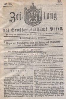 Zeitung des Großherzogthums Posen. 1835, № 305 (31 December)