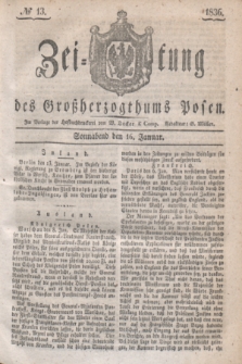 Zeitung des Großherzogthums Posen. 1836, № 13 (16 Januar)