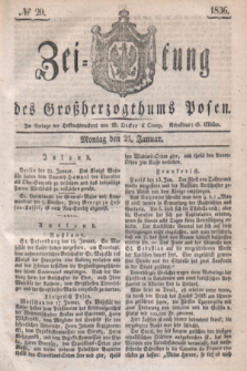 Zeitung des Großherzogthums Posen. 1836, № 20 (25 Januar)