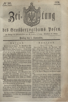 Zeitung des Großherzogthums Posen. 1836, № 205 (2 September)