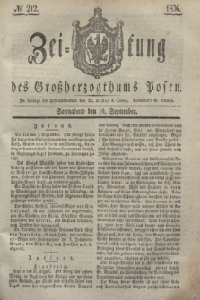 Zeitung des Großherzogthums Posen. 1836, № 212 (10 September)