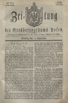 Zeitung des Großherzogthums Posen. 1836, № 214 (13 September)
