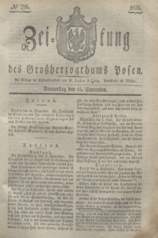 Zeitung des Großherzogthums Posen. 1836, № 216 (15 September)