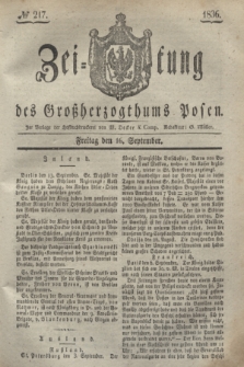 Zeitung des Großherzogthums Posen. 1836, № 217 (16 September)