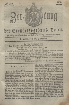 Zeitung des Großherzogthums Posen. 1836, № 228 (29 September)
