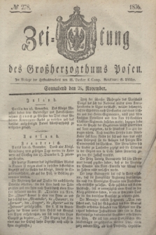 Zeitung des Großherzogthums Posen. 1836, № 278 (26 November)