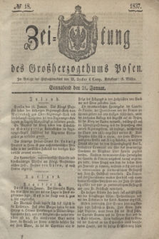 Zeitung des Großherzogthums Posen. 1837, № 18 (21 Januar)