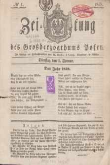 Zeitung des Großherzogthums Posen. 1838, № 1 (2 Januar)