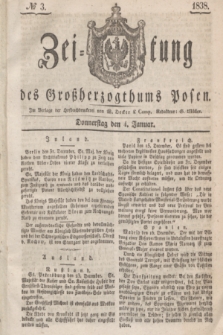 Zeitung des Großherzogthums Posen. 1838, № 3 (4 Januar)